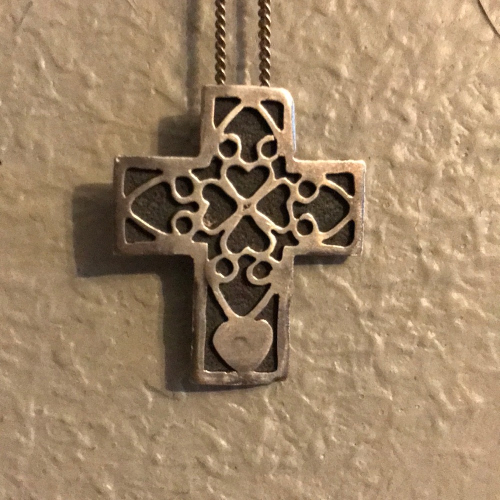 Silver pendant crucifix cross pendant - Picture 1 of 4